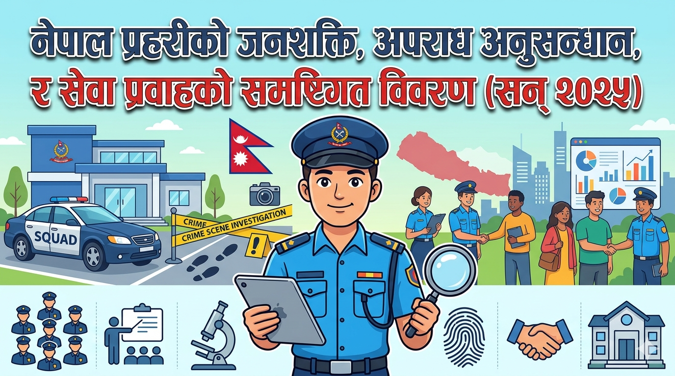 Comprehensive details of Nepal Police's human resources, crime investigation, and service delivery (2025)